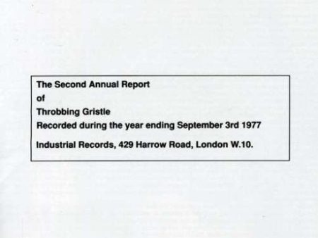 THROBBING GRISTLE - 2ND ANNUAL REPORT Online now