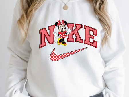 Valentines Minnie Nike Crewneck Sweatshirt | Valentines Day Sweatshirt Online now