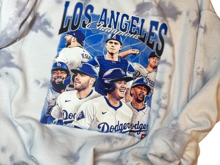 World Awries Tie Dye Sweatshirt | Dodgers Womens Sweatshirt | Dodgers Tie Dye Cheap