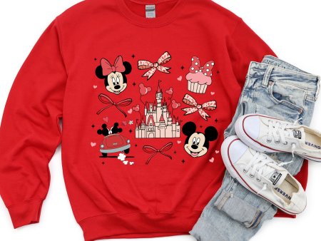 Disney Sweetheart Night Crewneck | Mickey & Minnie Valentine’s sweatshirt Online Hot Sale