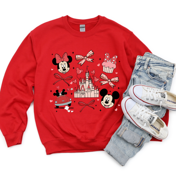 Disney Sweetheart Night Crewneck | Mickey & Minnie Valentine’s sweatshirt Online Hot Sale