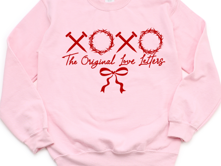 The Original Love Letters Sweatshirt | Christian Valentines Crewneck on Sale