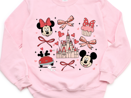 Disney Sweetheart Night Crewneck | Mickey & Minnie Valentine’s sweatshirt Fashion