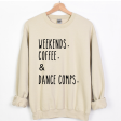 Weekends Coffee Dance Comps Crewneck Hot on Sale