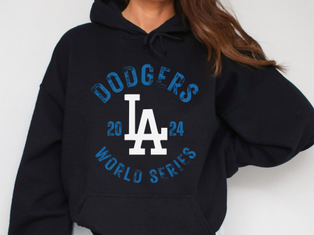 Dodgers 2024 World Series Hoodie- Black Fashion