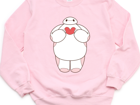 Disney Sweetheart Night Crewneck | Baymax Valentine’s sweatshirt For Cheap