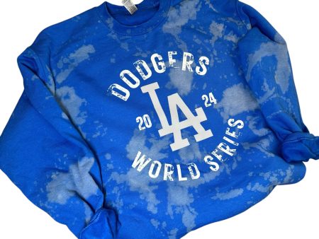 Dodgers World Series Tie Dye Sweatshirt | Dodgers Crewneck Online