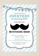 Little Man Theme Customized Invite Hot on Sale