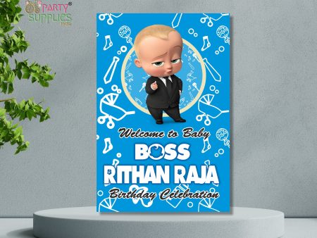 Boss Baby Theme Customized Welcome Board Hot on Sale