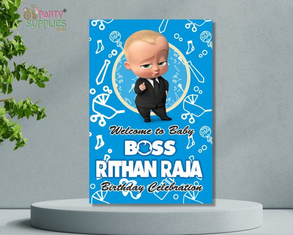 Boss Baby Theme Customized Welcome Board Hot on Sale