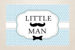 Little Man Theme Customized Welcome Board Online Hot Sale