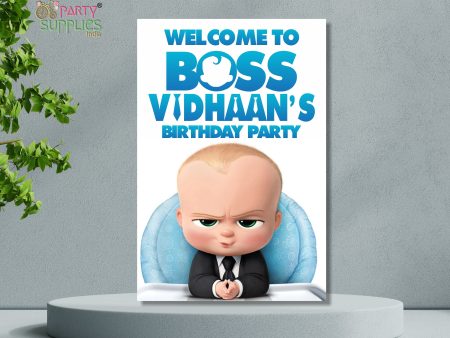 Boss Baby Theme Personalized Welcome Board For Sale