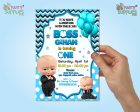 Boss Baby Theme Customized Invite For Discount