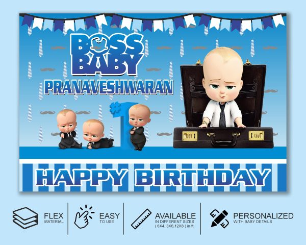 Boss Baby Theme Backdrop Hot on Sale