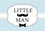 Little Man Theme Customized Welcome Board Online Hot Sale