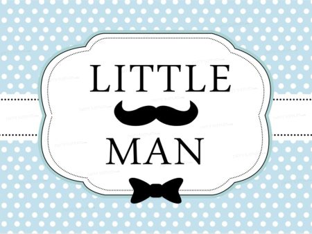 Little Man Theme Customized Welcome Board Online Hot Sale