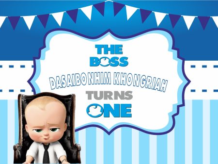 Boss Baby Theme Personalized Backdrop Online Sale