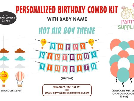 Hot Air Boy Theme Basic Kit For Discount