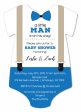 Little Man Theme Personalized Invite Online Hot Sale