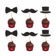 Little Man Theme Cup Cake Topper Sale