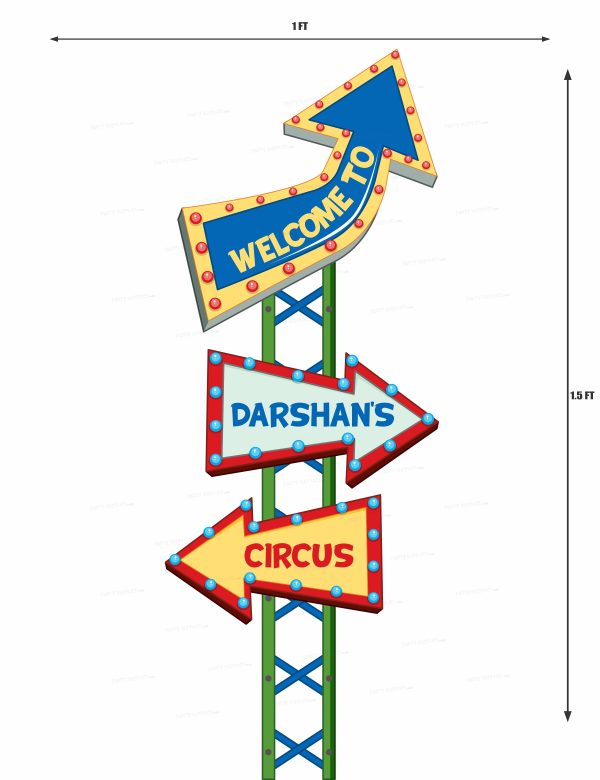 Circus Theme Personalized Door Poster Sale