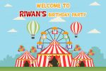 Circus Theme Customized Welcome Board Cheap