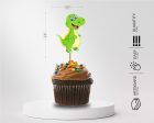 Dinosaur Theme Cup Cake Topper For Cheap