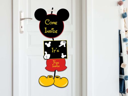 Mickey Mouse Personalized  Door Poster For Sale