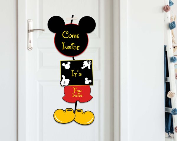 Mickey Mouse Personalized  Door Poster For Sale