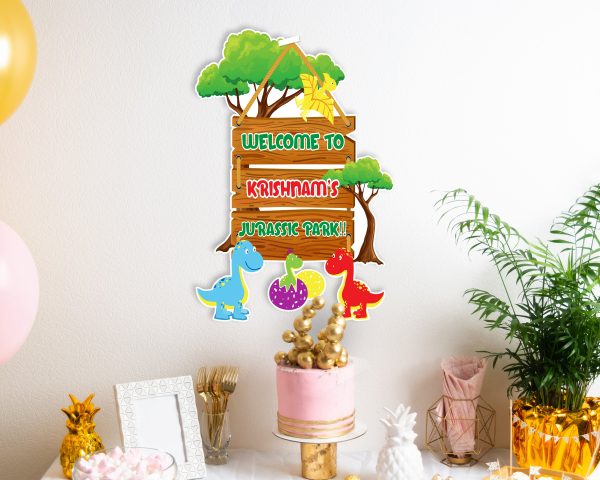 Dinosaur Theme Welcome Board Online