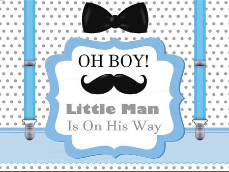 Little Man Theme Customized Backdrop Fashion