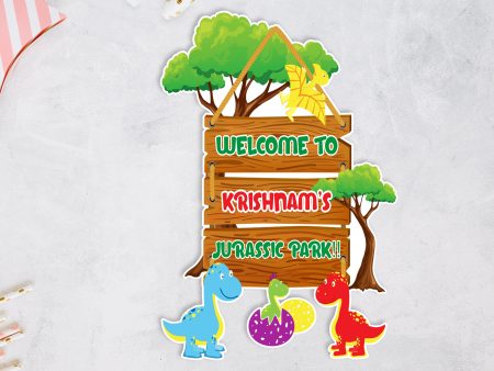 Dinosaur Theme Welcome Board Online