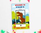 Dinosaur Theme Personalized Welcome Board Online Sale