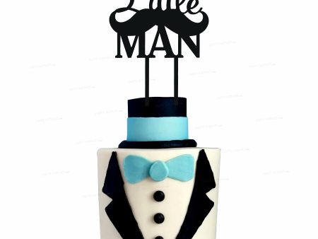 Little Man Theme Cake Topper For Sale