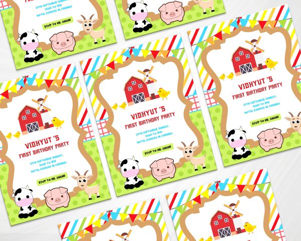 Farm Theme Customized Invite Online