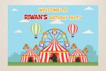 Circus Theme Customized Welcome Board Cheap