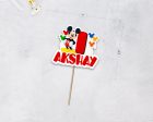 Mickey Mouse Personalized Cake Topper Hot on Sale