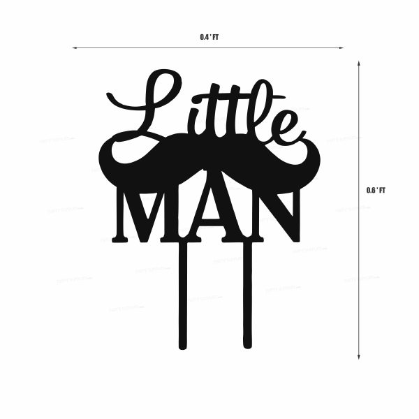 Little Man Theme Cake Topper For Sale