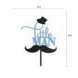 Little Man Theme Customized Cake Topper Online Sale