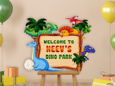 Dinosaur Theme Customized Welcome Board Fashion