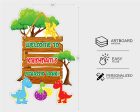 Dinosaur Theme Welcome Board Online