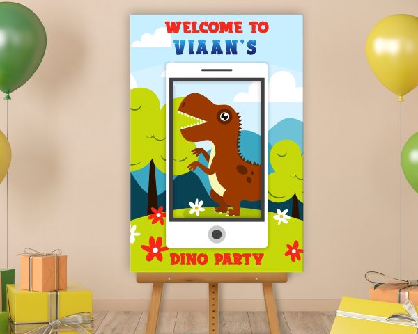 Dinosaur Theme Personalized Welcome Board Online Sale