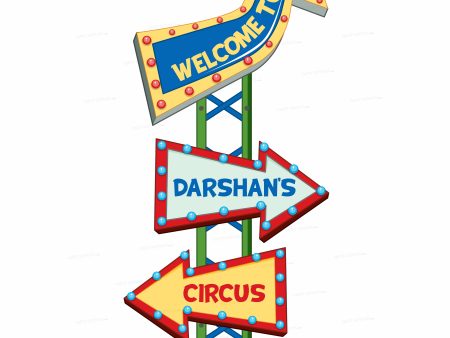 Circus Theme Personalized Door Poster Sale