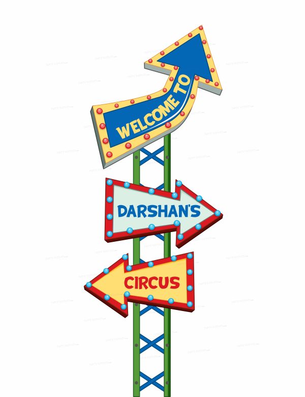 Circus Theme Personalized Door Poster Sale