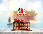 Mickey Mouse Personalized Cake Topper Hot on Sale