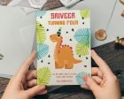 Dinosaur Theme Customized Invite For Sale