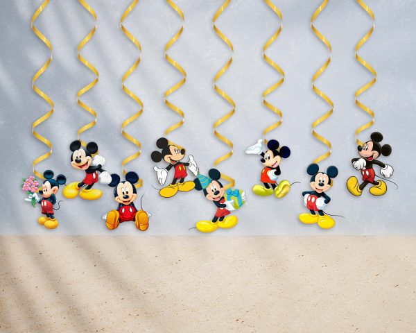 Mickey Mouse Colourfull Swirls Hot on Sale