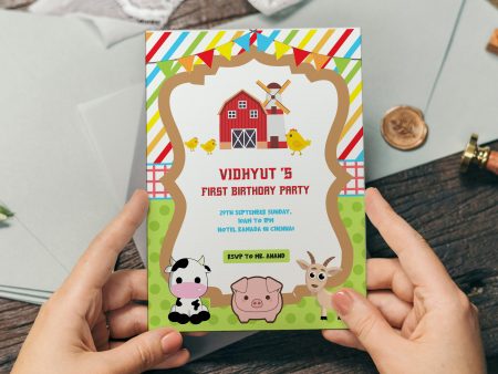 Farm Theme Customized Invite Online