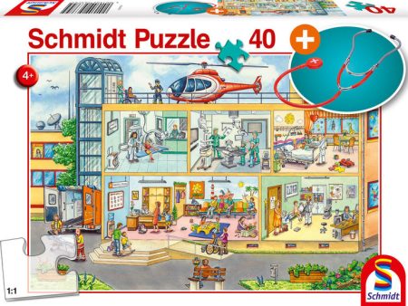 Puzzle - Schmidt Spiele - Children s Hospital with Stethoscope (40 Pieces) Fashion