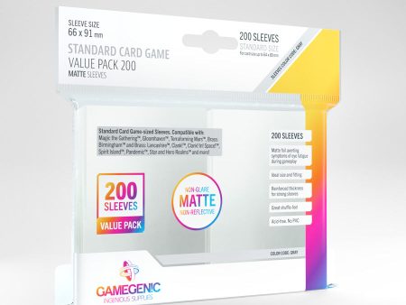 Gamegenic - Standard Value Pack Matte Sleeves (200ct) For Cheap